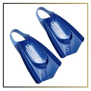 Left & Right Powerfin Pro II Swim Training Fins Short Blade Flipper Size 11-12